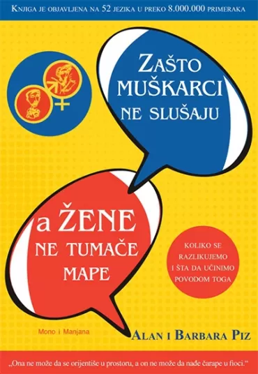 zašto muškarci ne slušaju a žene ne tumače mape alan piz