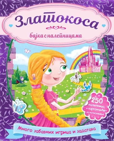 zlatokosa bajka s nalepnicama 