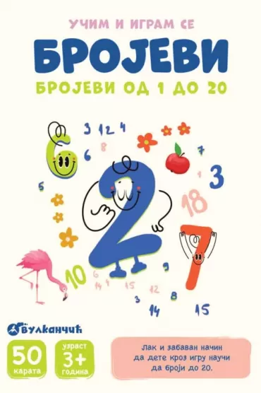 karte brojevi brojevi od 1 do 20 