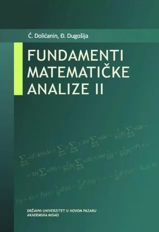 fundamenti matematičke analize ii jovan vukmirović ćemal dolićanin đorđe dugošija