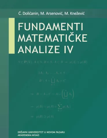 fundamenti matematičke analize iv ćemal dolićanin miljan knežević miloš arsenović