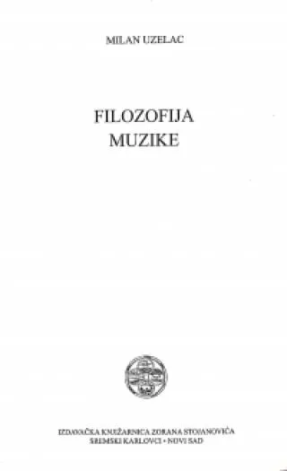 filozofija muzike milan uzelac